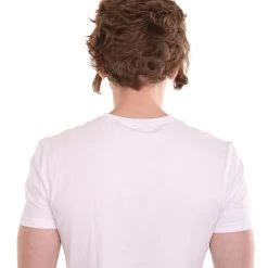 HPO Men's Men Brown Wig With Moustache Set | Cosplay Halloween Wig | Premium Breathable Capless Cap 14 HPO Men's Men Brown Wig With Moustache Set | Cosplay Halloween Wig | Premium Breathable Capless Cap