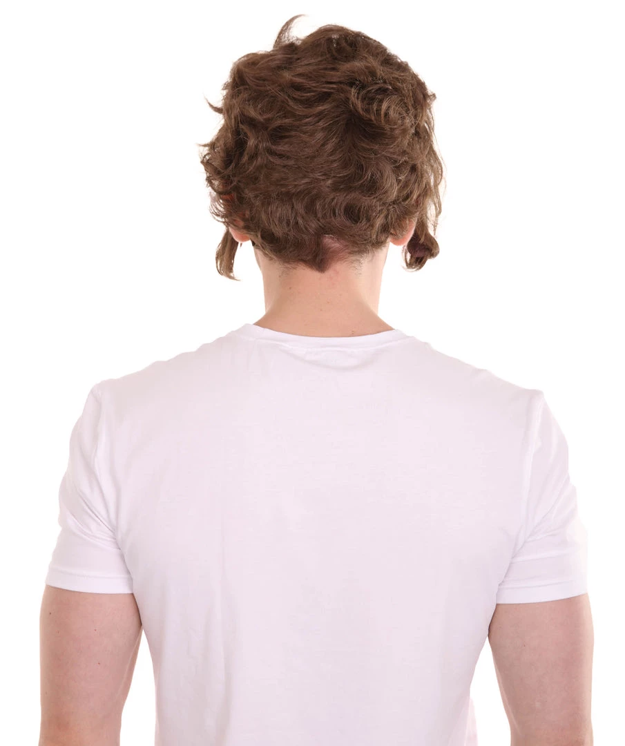 HPO Men's Men Brown Wig With Moustache Set | Cosplay Halloween Wig | Premium Breathable Capless Cap 5 HPO Men's Men Brown Wig With Moustache Set | Cosplay Halloween Wig | Premium Breathable Capless Cap