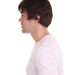 HPO Men Fancy Brown Short Wig | Premium Breathable Capless Cap 13 HPO Men Fancy Brown Short Wig | Premium Breathable Capless Cap