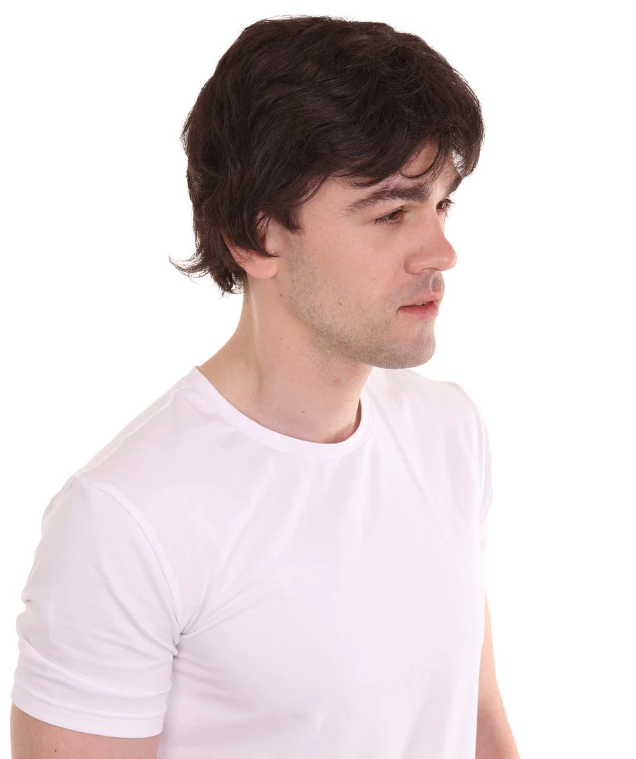 HPO Men Fancy Brown Short Wig | Premium Breathable Capless Cap 7 HPO Men Fancy Brown Short Wig | Premium Breathable Capless Cap