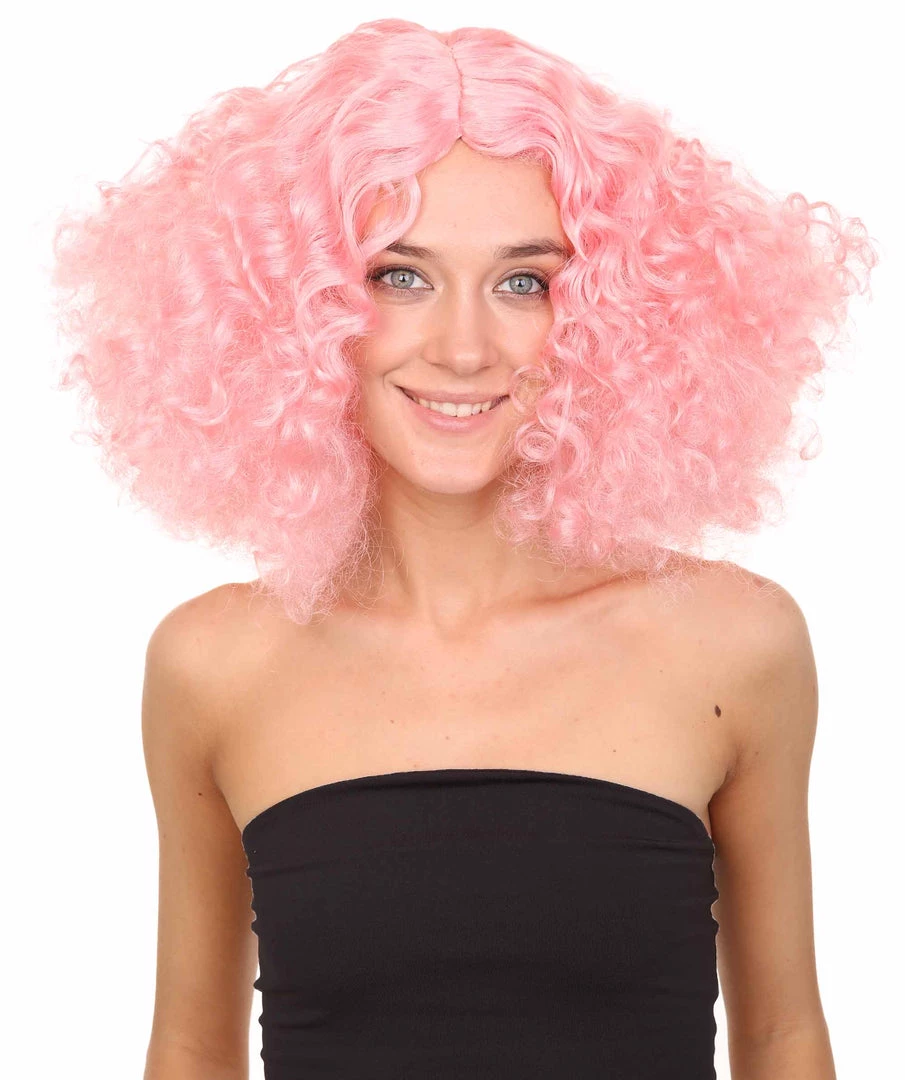 HPO Womens Candy Girl Curly Wig | Cosplay Halloween Wig | Premium Breathable Capless Cap Men's 1 HPO Womens Candy Girl Curly Wig | Cosplay Halloween Wig | Premium Breathable Capless Cap Men's
