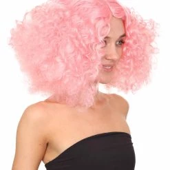 HPO Womens Candy Girl Curly Wig | Cosplay Halloween Wig | Premium Breathable Capless Cap Men's 13 HPO Womens Candy Girl Curly Wig | Cosplay Halloween Wig | Premium Breathable Capless Cap Men's