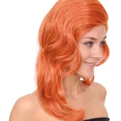 HalloweenPartyOnline Men's Jessica Rabbit Womens Wig | Orange Party Ready Fancy Cosplay Halloween Wig | Premium Breathable Capless Cap