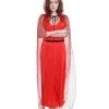 HPO Adult Women's Demoness Costume | Red Halloween Costume