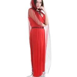 HPO Adult Women's Demoness Costume | Red Halloween Costume