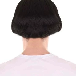 HPO 60's Iconic Rock Band Mens Wig | Black Celebrity Wig | Premium Breathable Capless Cap Men's