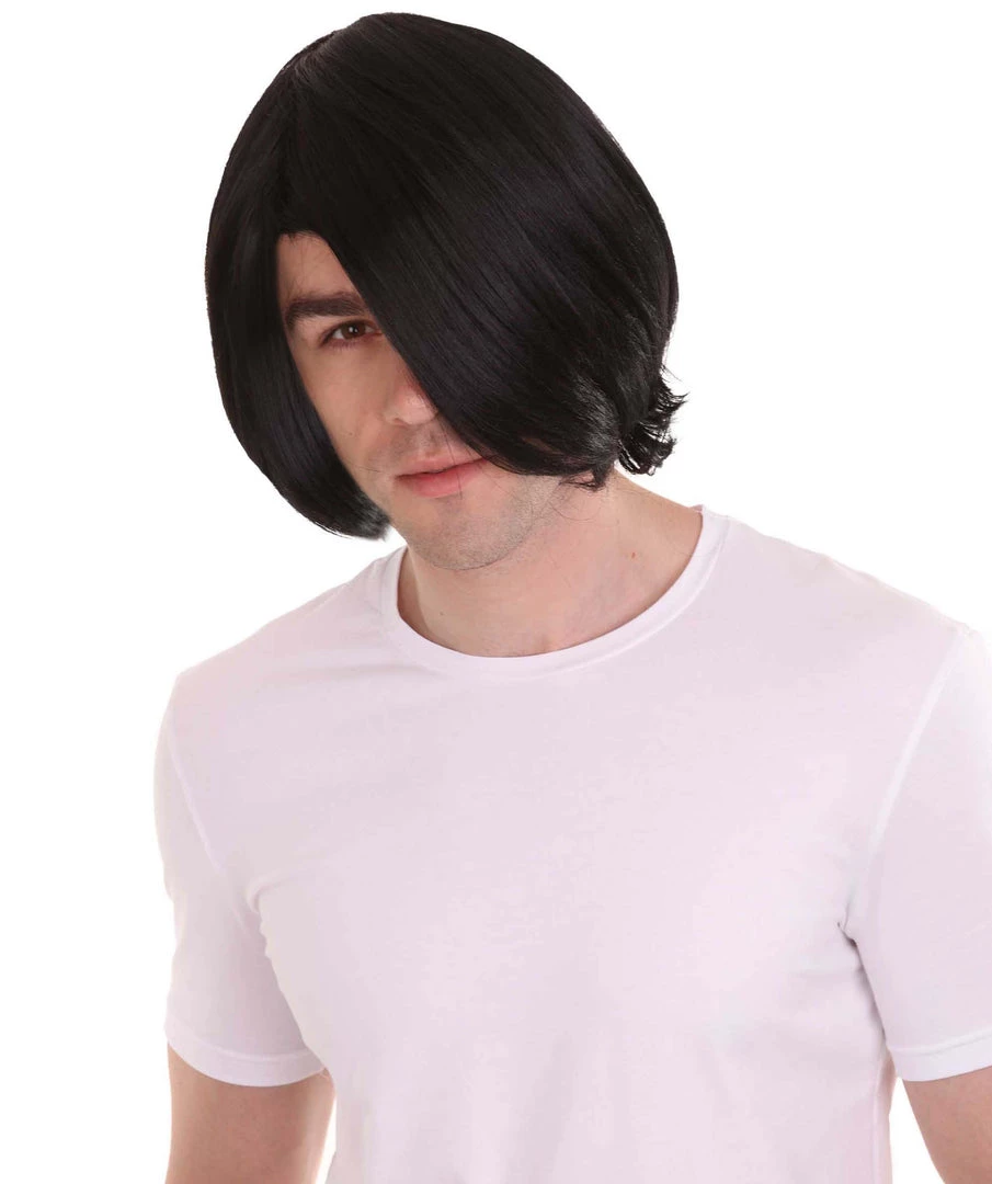 HPO King Of Pop Mens Wig | Black Pop Star Celebrity Wig | Premium Breathable Capless Cap Men's 3 HPO King Of Pop Mens Wig | Black Pop Star Celebrity Wig | Premium Breathable Capless Cap Men's