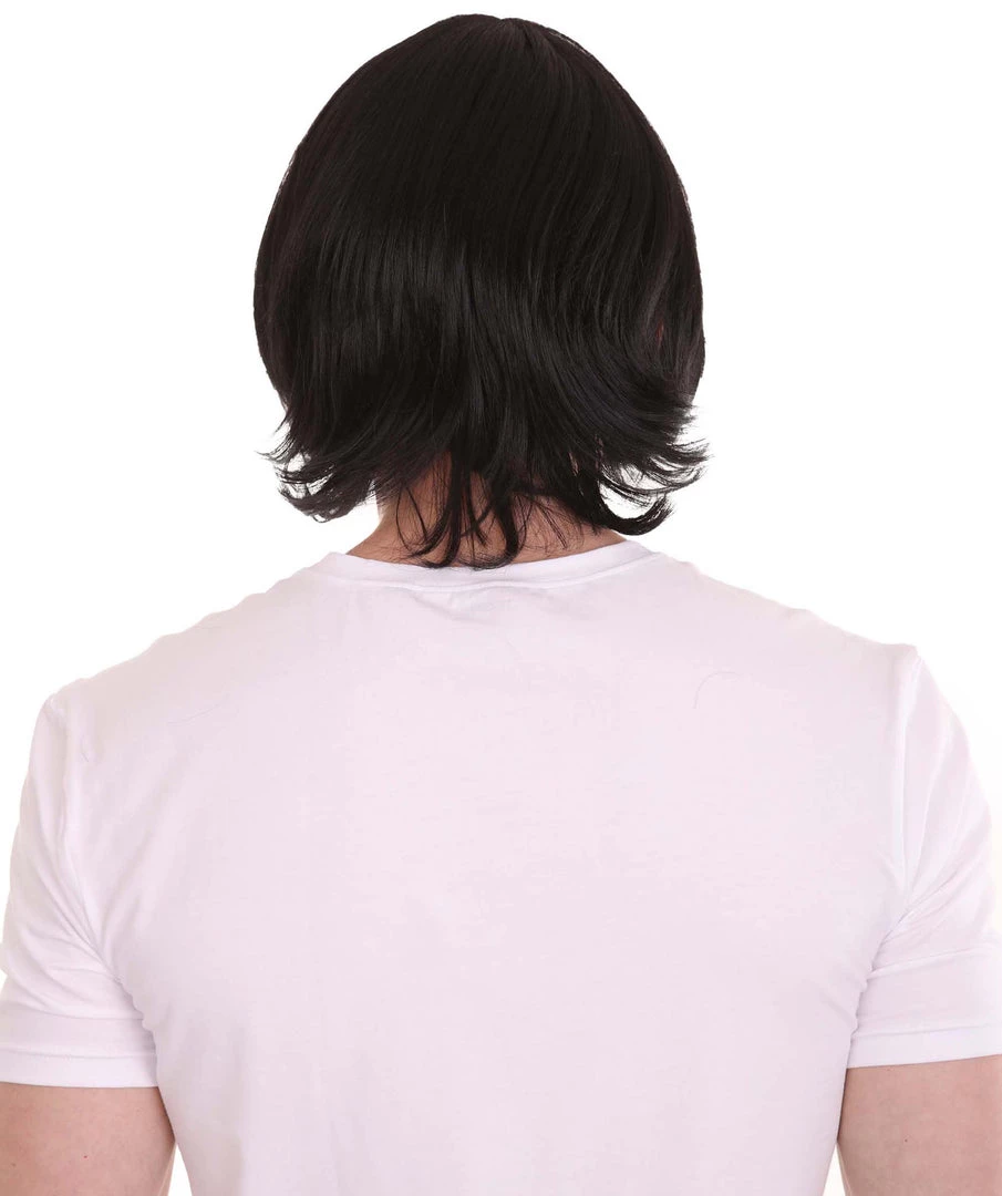 HPO King Of Pop Mens Wig | Black Pop Star Celebrity Wig | Premium Breathable Capless Cap Men's 5 HPO King Of Pop Mens Wig | Black Pop Star Celebrity Wig | Premium Breathable Capless Cap Men's