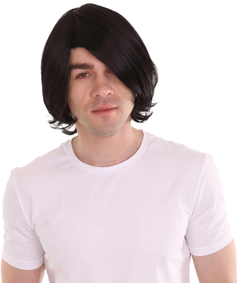 HPO King Of Pop Mens Wig | Black Pop Star Celebrity Wig | Premium Breathable Capless Cap Men's 2 HPO King Of Pop Mens Wig | Black Pop Star Celebrity Wig | Premium Breathable Capless Cap Men's