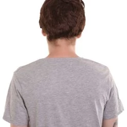 HPO Vampire Mens Wig | Black All Back Cosplay Halloween Wig | Premium Breathable Capless Cap Men's