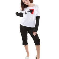 HPO Adult Women's Gaming Cosplay Costume | Black & White Cosplay Costume