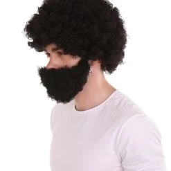 HPO Kids Afro Wig & Full Beard | Jumbo Black Cosplay Halloween Wig