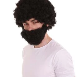 HPO Kids Afro Wig & Full Beard | Jumbo Black Cosplay Halloween Wig