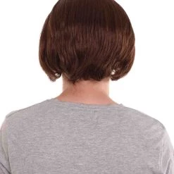 HPO Men's Men Half Bald Wig Brown Cosplay Halloween Wig