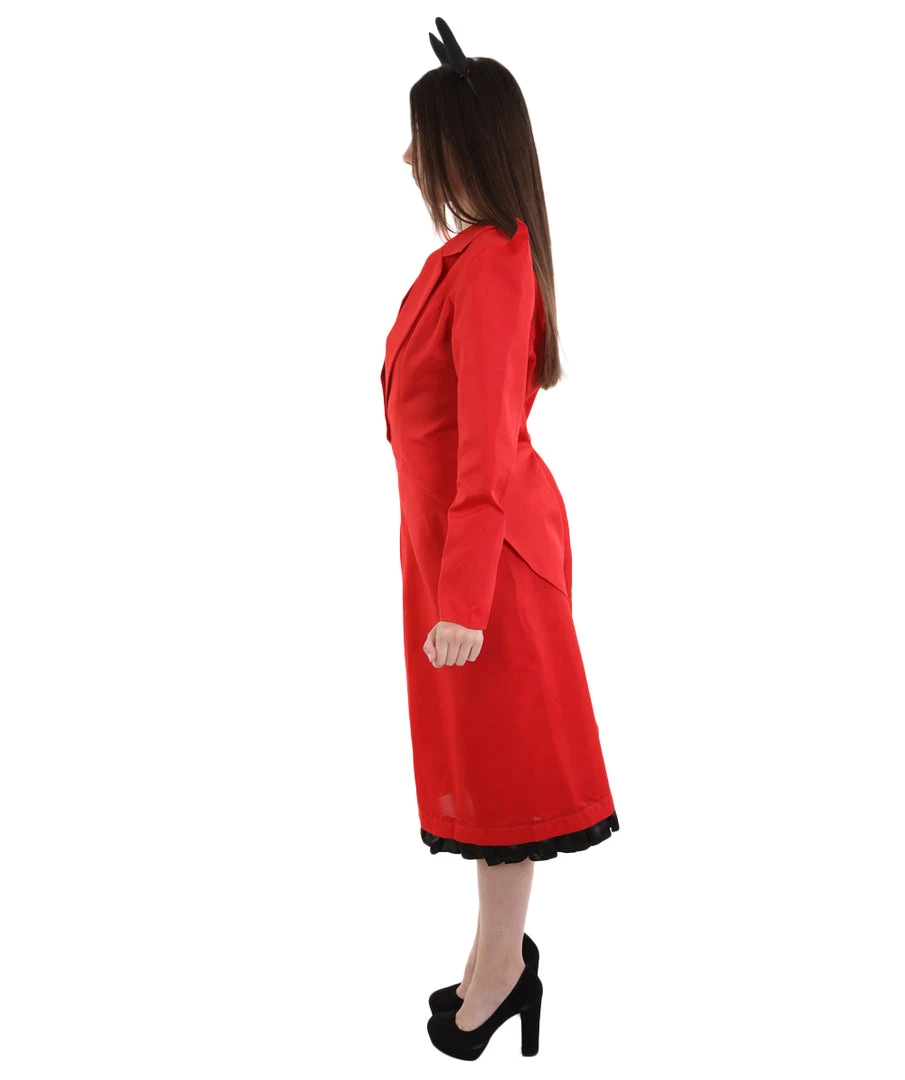 HPO Adult Women's Devilish Diva Costume | Red Halloween Costume 4 HPO Adult Women's Devilish Diva Costume | Red Halloween Costume