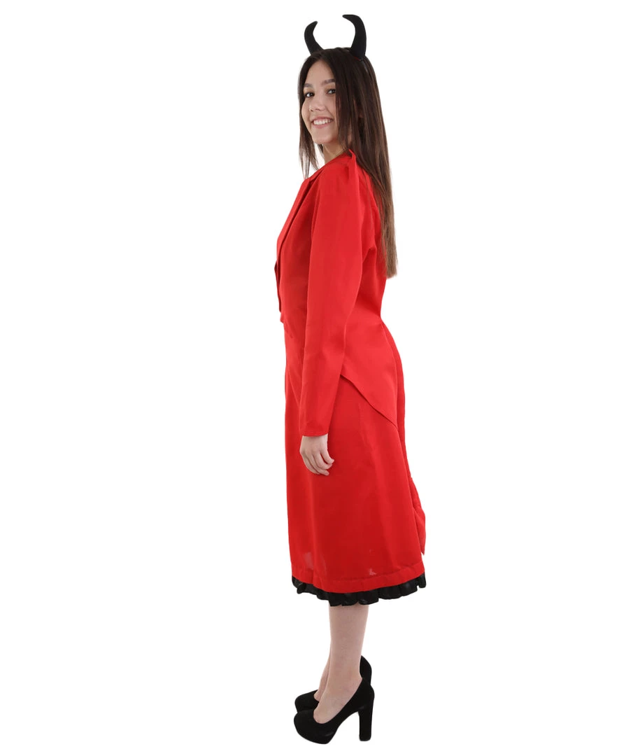 HPO Adult Women's Devilish Diva Costume | Red Halloween Costume 3 HPO Adult Women's Devilish Diva Costume | Red Halloween Costume