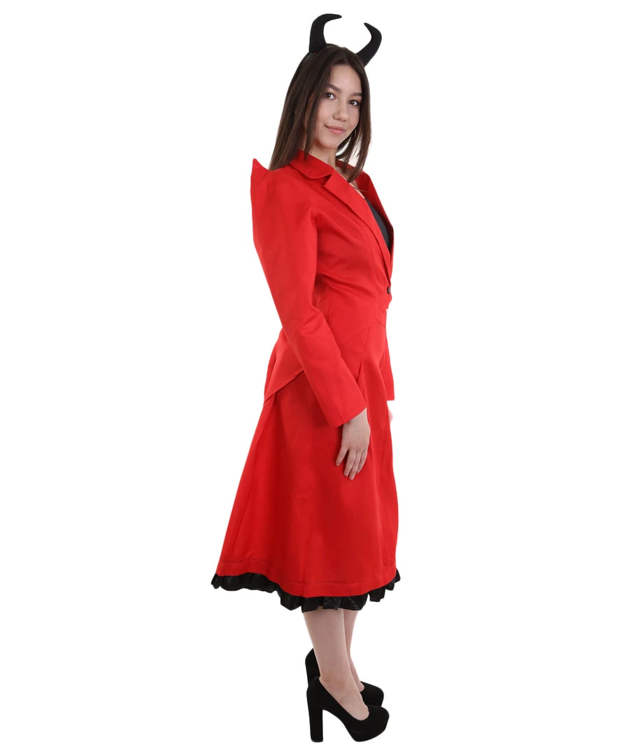 HPO Adult Women's Devilish Diva Costume | Red Halloween Costume 7 HPO Adult Women's Devilish Diva Costume | Red Halloween Costume