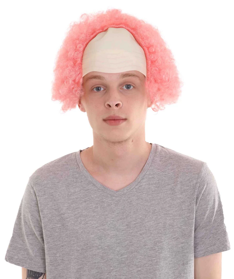 HPO Unisex Scary Bald Clown Afro Wigs Collections | Halloween Wigs Women's 2 HPO Unisex Scary Bald Clown Afro Wigs Collections | Halloween Wigs Women's