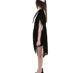 HPO Adult Women's Grecian Toga Costume | Silver Black Cosplay Costume 10 HPO Adult Women's Grecian Toga Costume | Silver Black Cosplay Costume