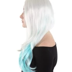 HPO Long Since Womens Wig | Blue & Blonde Celebrity Wig | Premium Breathable Capless Cap 11 HPO Long Since Womens Wig | Blue & Blonde Celebrity Wig | Premium Breathable Capless Cap