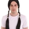 HPO Men's Men Indian Maiden Black Wig | Premium Breathable Capless Cap