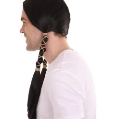 HPO Men's Men Indian Maiden Black Wig | Premium Breathable Capless Cap 10 HPO Men's Men Indian Maiden Black Wig | Premium Breathable Capless Cap