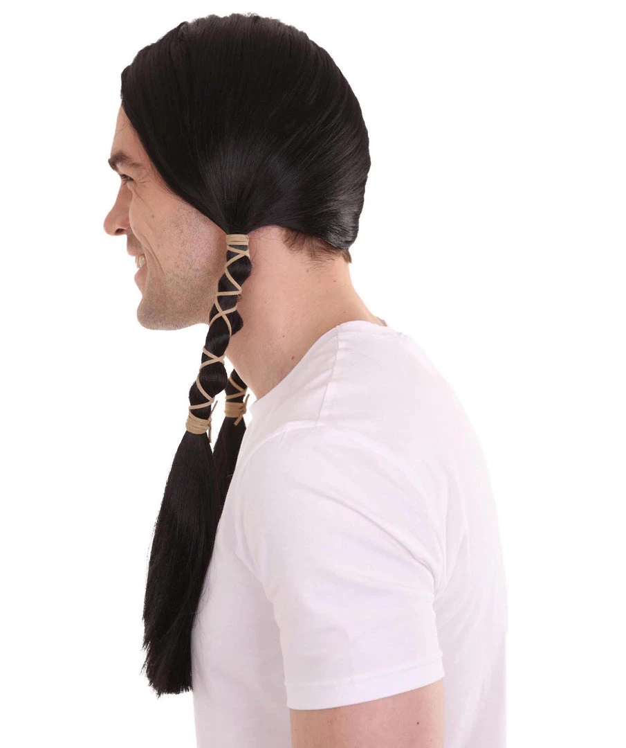 HPO Men's Men Indian Maiden Black Wig | Premium Breathable Capless Cap 3 HPO Men's Men Indian Maiden Black Wig | Premium Breathable Capless Cap