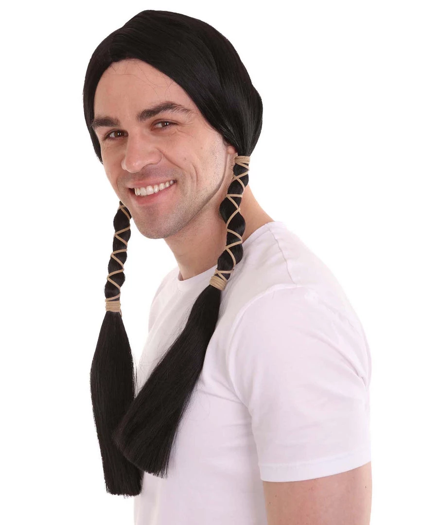 HPO Men's Men Indian Maiden Black Wig | Premium Breathable Capless Cap 2 HPO Men's Men Indian Maiden Black Wig | Premium Breathable Capless Cap