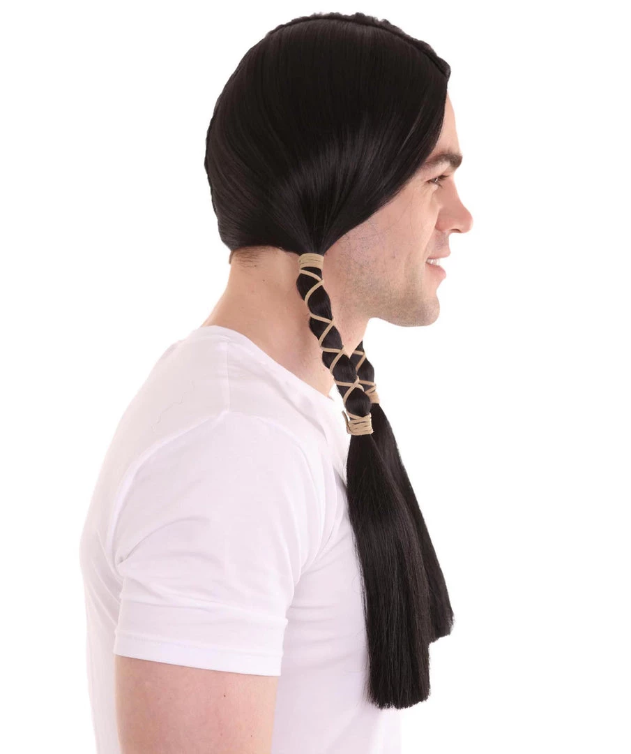 HPO Men's Men Indian Maiden Black Wig | Premium Breathable Capless Cap 5 HPO Men's Men Indian Maiden Black Wig | Premium Breathable Capless Cap