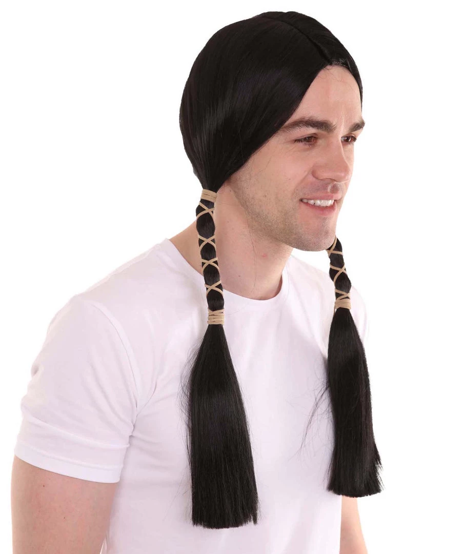 HPO Men's Men Indian Maiden Black Wig | Premium Breathable Capless Cap 6 HPO Men's Men Indian Maiden Black Wig | Premium Breathable Capless Cap