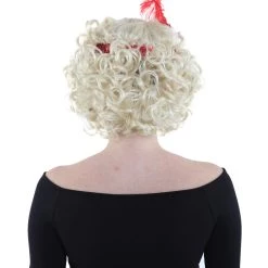 HPO Hollywood Feather Flapper Womens Wig | Blond Character Cosplay Halloween Wig | Premium Breathable Capless Cap Men's