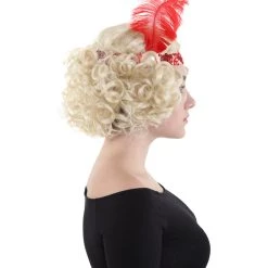 HPO Hollywood Feather Flapper Womens Wig | Blond Character Cosplay Halloween Wig | Premium Breathable Capless Cap Men's