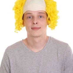 HPO Mens Scary Bald Clown Curly Wigs Collection | Cosplay Halloween Wigs Men's