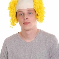 HPO Mens Scary Bald Clown Curly Wigs Collection | Cosplay Halloween Wigs Men's