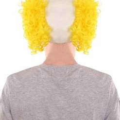 HPO Mens Scary Bald Clown Curly Wigs Collection | Cosplay Halloween Wigs Men's