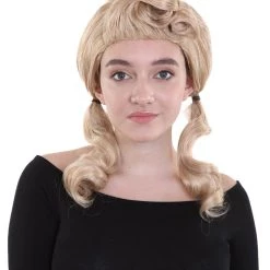 HPO Men's Singer Womens Blonde Ponytail Wig | Pop Star Rock Wig | Premium Breathable Capless Cap