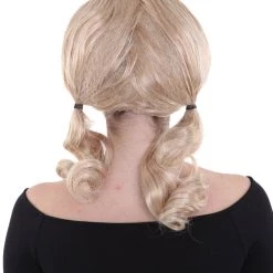 HPO Men's Singer Womens Blonde Ponytail Wig | Pop Star Rock Wig | Premium Breathable Capless Cap 14 HPO Men's Singer Womens Blonde Ponytail Wig | Pop Star Rock Wig | Premium Breathable Capless Cap