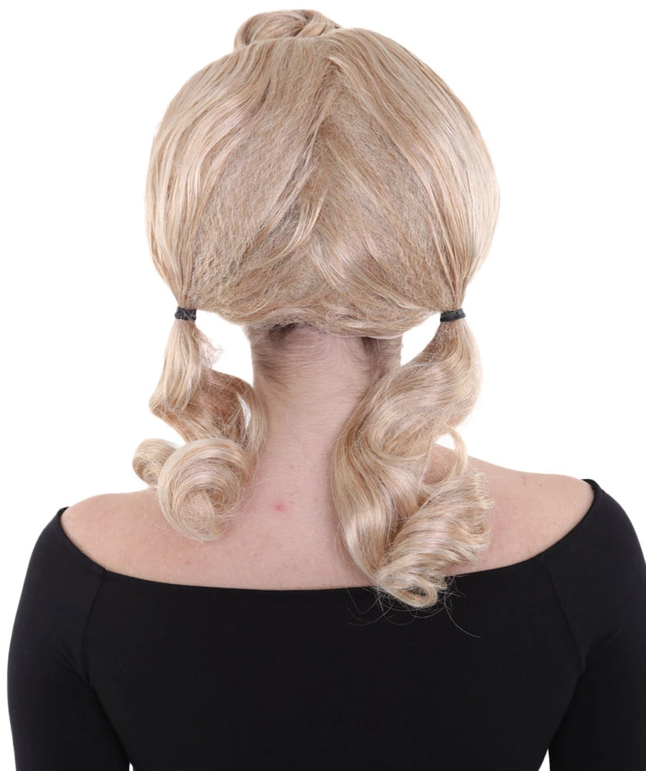 HPO Men's Singer Womens Blonde Ponytail Wig | Pop Star Rock Wig | Premium Breathable Capless Cap 5 HPO Men's Singer Womens Blonde Ponytail Wig | Pop Star Rock Wig | Premium Breathable Capless Cap