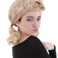 HPO Men's Singer Womens Blonde Ponytail Wig | Pop Star Rock Wig | Premium Breathable Capless Cap 16 HPO Men's Singer Womens Blonde Ponytail Wig | Pop Star Rock Wig | Premium Breathable Capless Cap