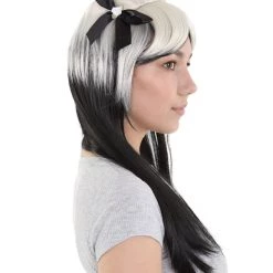 HPO Men's New Rave Long Womens Wig | Blonde Black Long Cosplay Halloween Wig | Premium Breathable Capless Cap 13 HPO Men's New Rave Long Womens Wig | Blonde Black Long Cosplay Halloween Wig | Premium Breathable Capless Cap