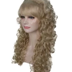 BC Adult Women's Blonde Color Curly Medium Length Trendy Wig