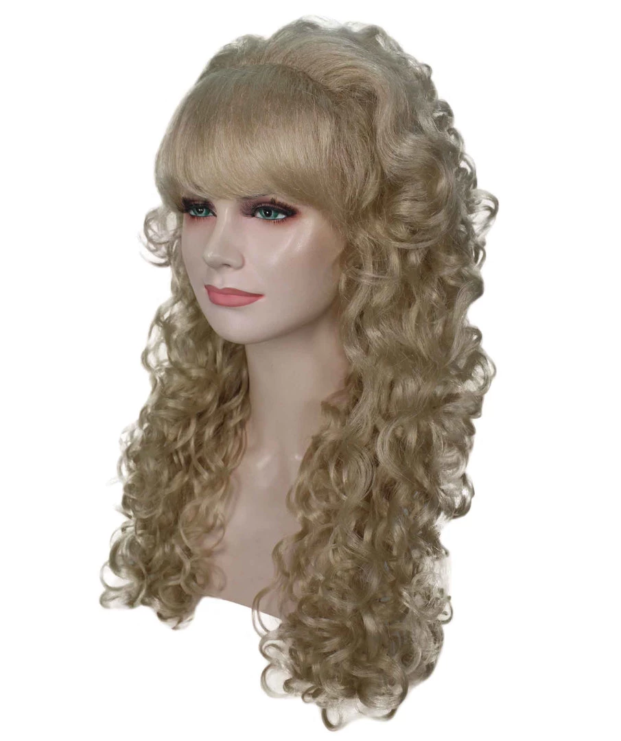 BC Adult Women's Blonde Color Curly Medium Length Trendy Wig 2 BC Adult Women's Blonde Color Curly Medium Length Trendy Wig