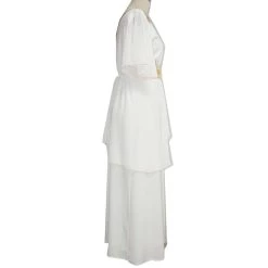 HPO Adult Women's Full Length Greek Goddess Costume | White Cosplay Costume 10 HPO Adult Women's Full Length Greek Goddess Costume | White Cosplay Costume