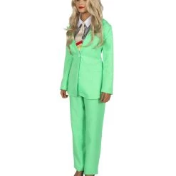 HPO Adult Women's EXCLUSIVE! Deluxe Singer Party Suit Costume | Lt. Green Cosplay Costume 10 HPO Adult Women's EXCLUSIVE! Deluxe Singer Party Suit Costume | Lt. Green Cosplay Costume