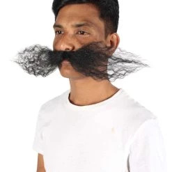 HPO Men's Dr Egg Head Mechanical Genius Curly Mustache Multiple Color Options