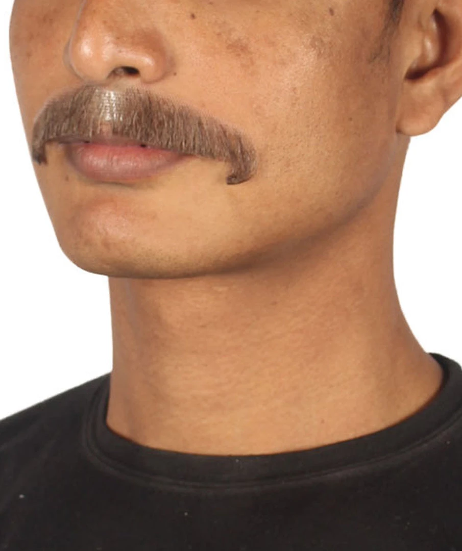 HPO Men's Stylish Moustache Set | Brown Cosplay Facial Hair 2 HPO Men's Stylish Moustache Set | Brown Cosplay Facial Hair