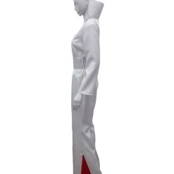 HPO Adult Women's Deluxe Sexy Jumpsuit Costume With Sequins Costume | White Cosplay Costume