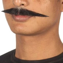 HPO Men's Stylish Moustache Set | Black Cosplay Facial Hair