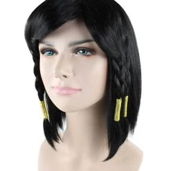 HPO Game Captain Womens Wig | Short Black Cosplay Wig | Premium Breathable Capless Cap