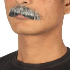 HPO Men's Stylish Moustache Set | Mixed Black Cosplay Facial Hair